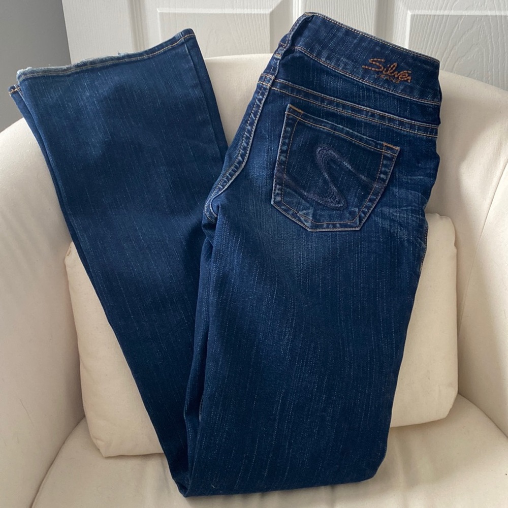 Women’s silver jeans